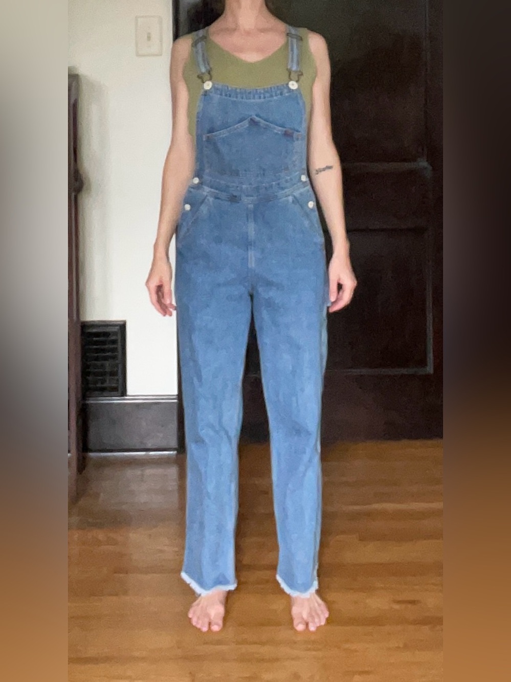 Jesse Kamm Cowboy Blue Japanese Denim Overalls EUC - Picture 9 of 12